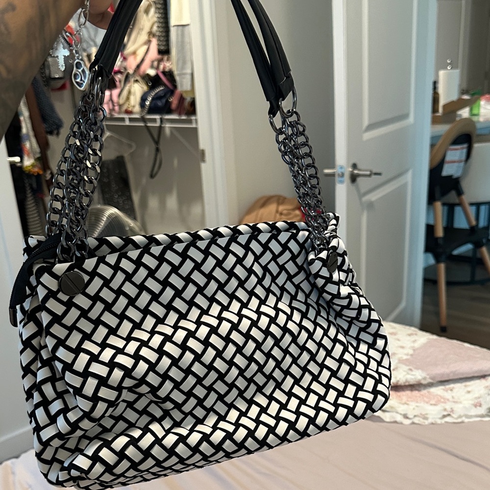 Stylish Black and White Women's Bag